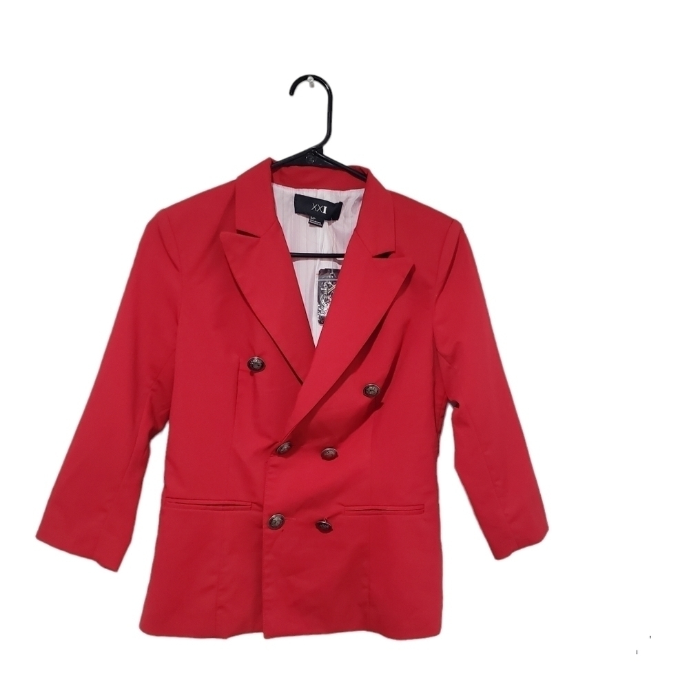 Forever 21 Red Career Jacket Size Small